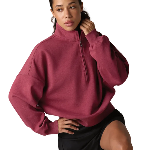 Women's Rabbit Go-To Half Zip - Hawthorn Rose