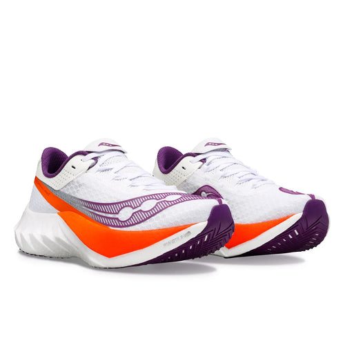 Women's Saucony Endorphin Pro 4 - White/Violet/Orange