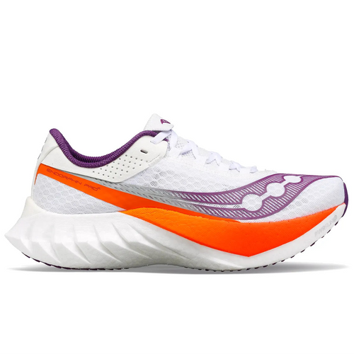 Women's Saucony Endorphin Pro 4 - White/Violet/Orange