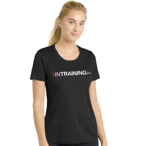 Women's Milwaukee Lakefront Marathon IN TRAINING 13.1 T-Shirt - Black