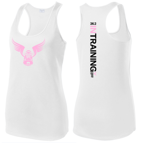 Women's Milwauke Lakefront Marathon In Training 26.2 Tank Top - White