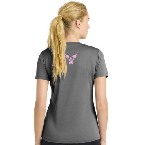 Women's Milwaukee Lakefront Marathon LOCKED IN 13.1 T-Shirt - Dark Grey
