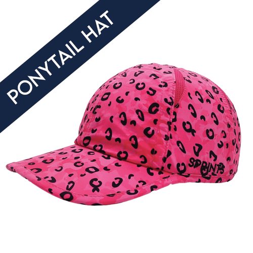 Sprints Ponytail Hat - Jag Camo Fuchsia