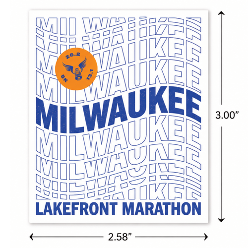 Milwaukee Lakefront Marathon Wave Magnet