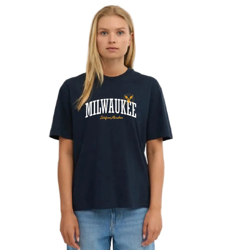 Milwaukee Lakefront Marathon T-Shirt - Navy