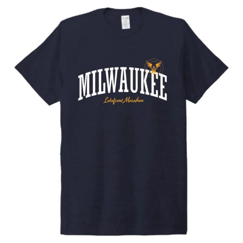 Milwaukee Lakefront Marathon T-Shirt - Navy