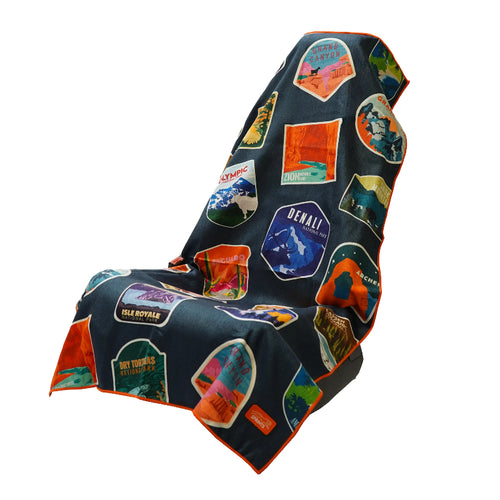 Sprints Towel Car Seat Cover - National Parks Navy