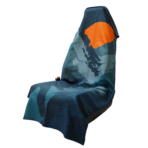Sprints Towel Car Seat Cover - Sasquatch Habitat