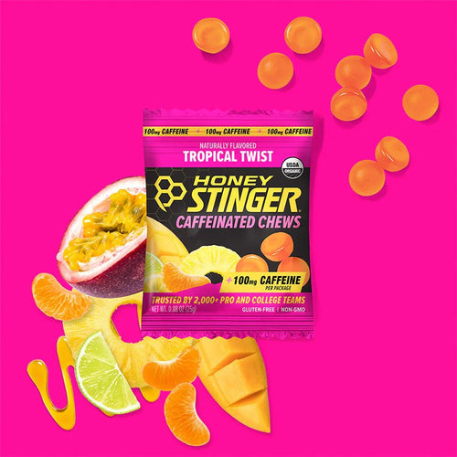 Honey Stinger Caffeinated Energy Chews - Tropical Twist