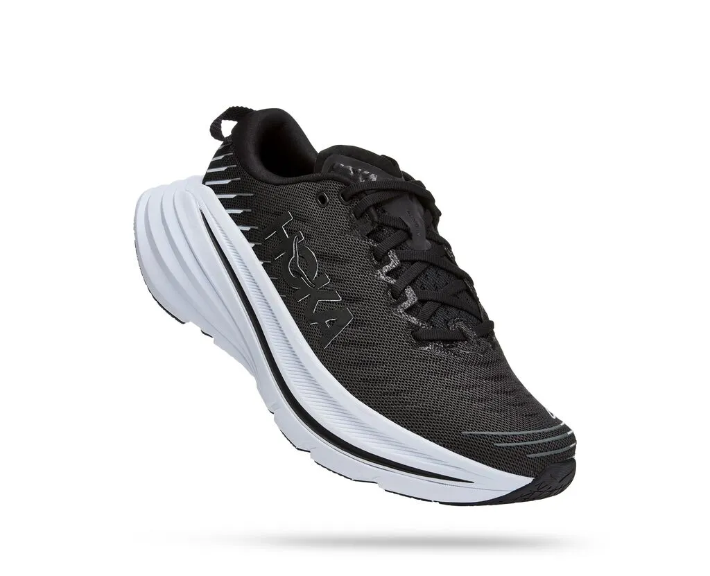 Mens HOKA Bondi X Black White Goodmiles Running Company